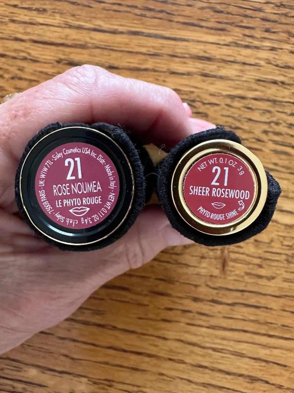 Pair of Sisley Lipsticks 21 Rose Noumea & Sheer Rosewood